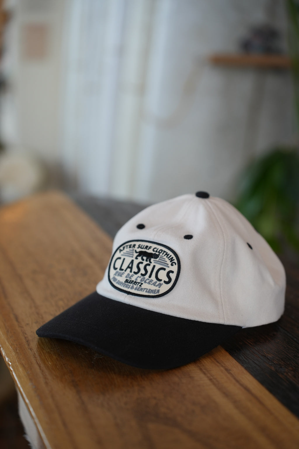Baseball Cap Classics Off White & Black・Rue de l'Océan