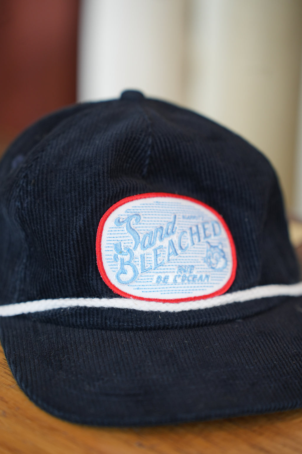 Cap Sand Bleached Navy Cord・Rue de l'Océan
