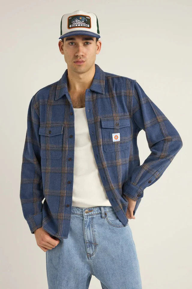 RHYTHM・Check LS Shirt