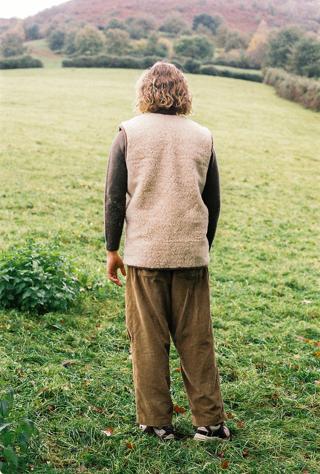 Veste marron en laine de Mouton