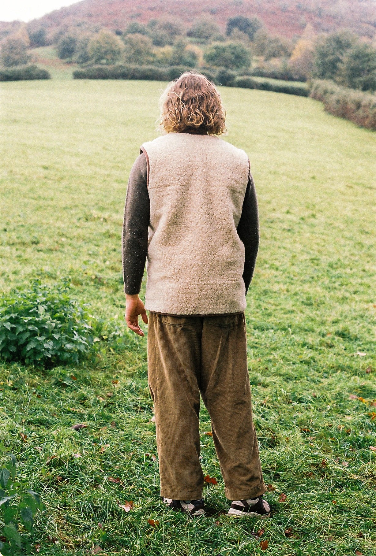 Veste marron en laine de Mouton