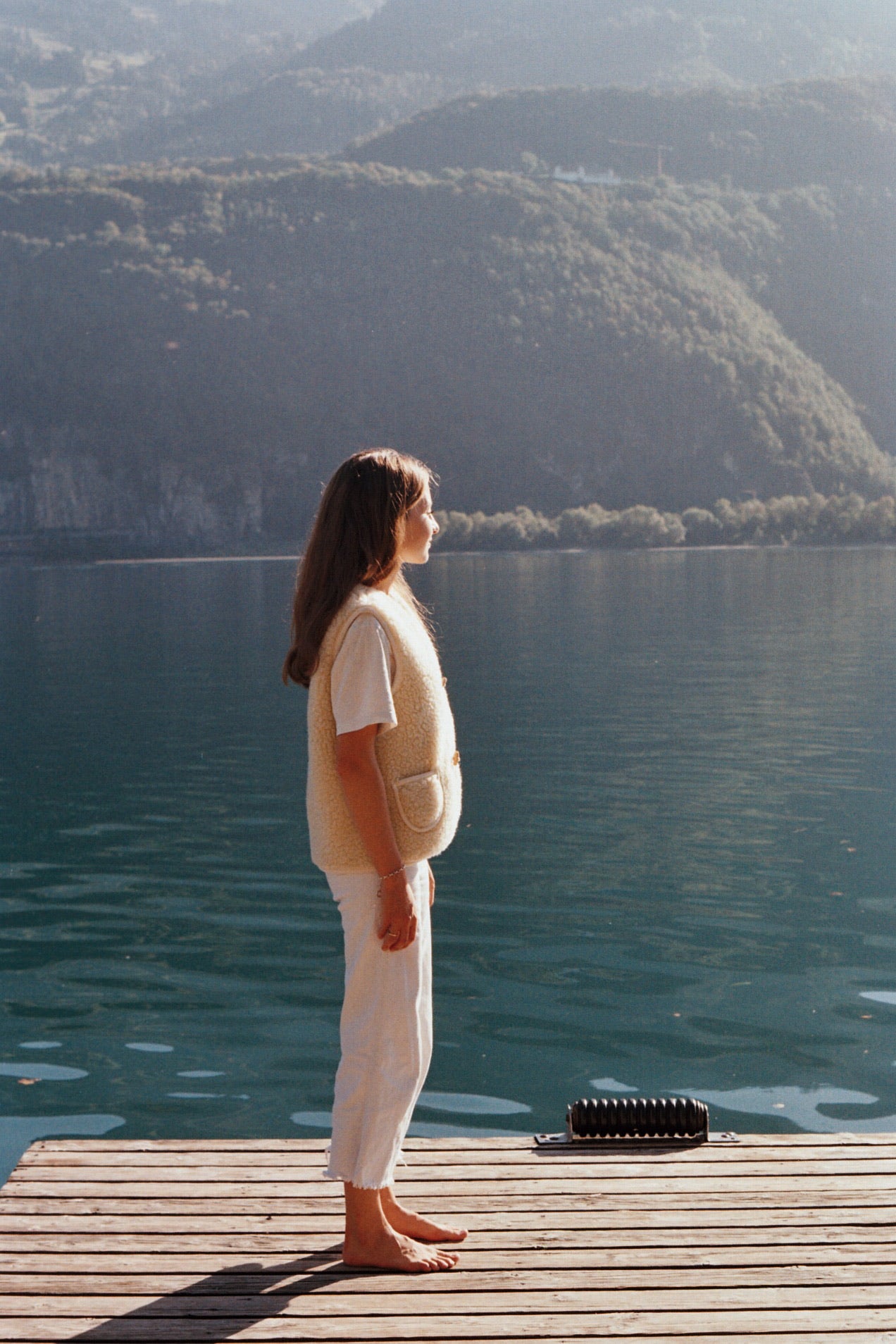 Sheepskin wool cream jacket