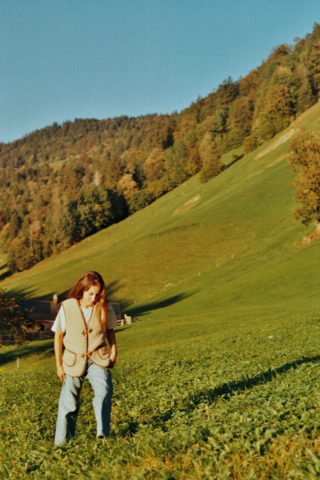 Veste marron en laine de Mouton